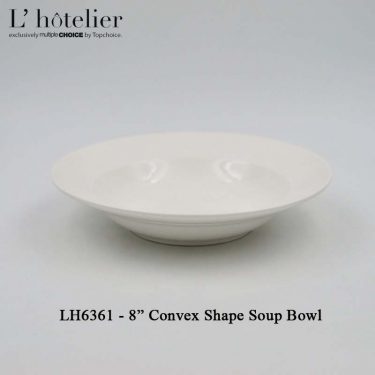 L'Hotelier Soup Plate Convex Shape 8"