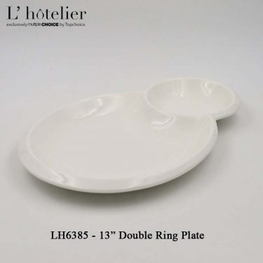 L'Hotelier 13" Double Ring Plate