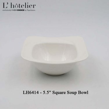 L'Hotelier Square Shape 5.5" Soup Bowl