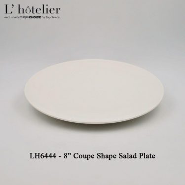 L'Hotelier Salad Plate Coupe Shape 8"