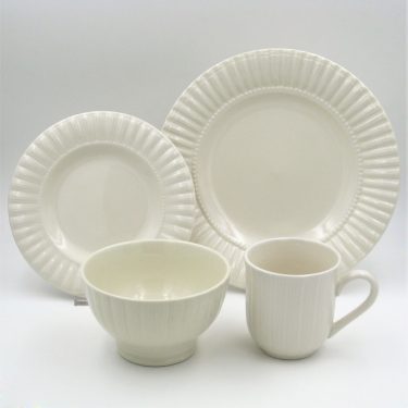 16pc Dinner Set Stoneware - Maison White