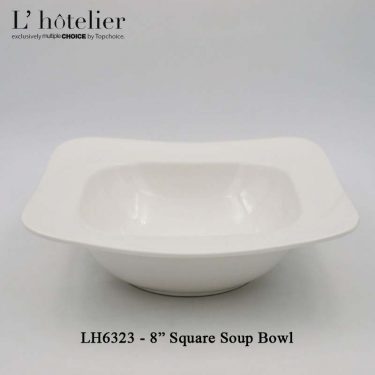 L'Hotelier Square Shape 8" Soup Bowl