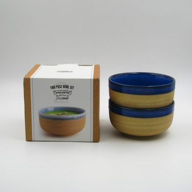 Artisan Blue- 2pc 5" Reactive Glazed Porcelain Bowl