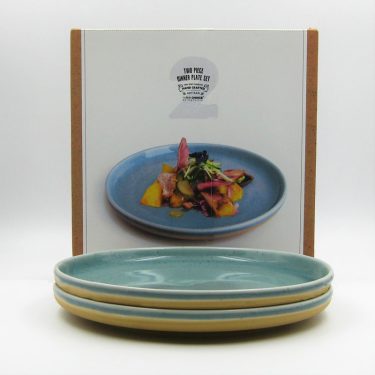 Artisan Jade - 2pc 10" Reactive Glazed Porcelain Plate