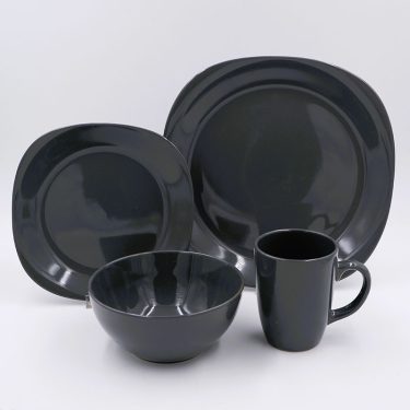 16pc Dinner Set Stoneware - Quadro Granite