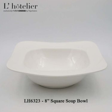 L'Hotelier Square Shape 8" Soup Bowl