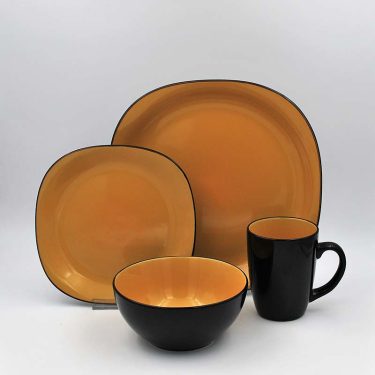 16pc Dinner Set Stoneware - Bali Yellow