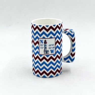Hands Off Big Mug - Lighthouse Zigzag