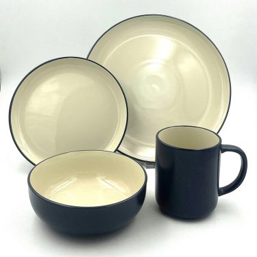 16pc Dinner Set Stoneware - Loft Stone